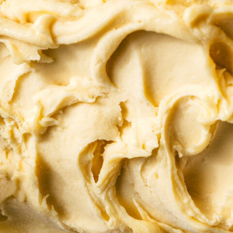 Mango gelato flavour